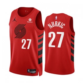 Camiseta Hombre Portland Trail Blazers Jusuf Nurkic 27 2022-23 Statement Edition Rojo Swingman